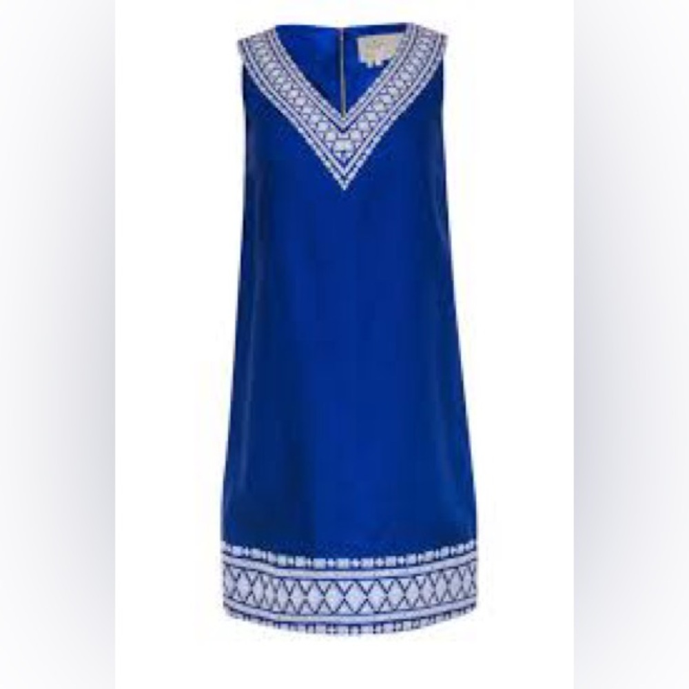 Kate Spade 👗 Laureen Embroidered Linen Blend Shift Dress, EUC, Size 2 - Picture 8 of 8